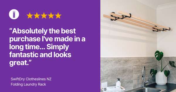 Their feedback speaks for itself -  Folding Laundry Rack
