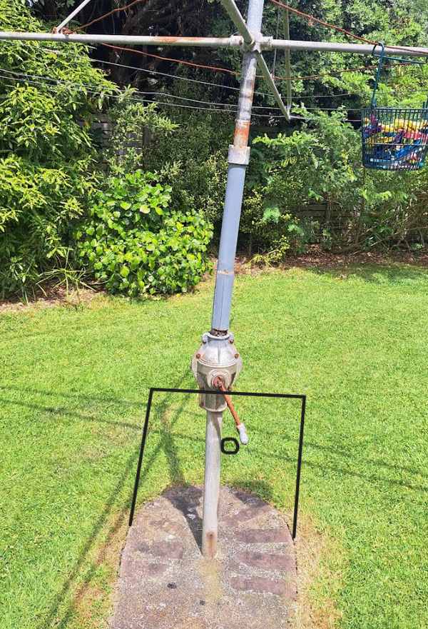 Can I use my existing rotary clothesline pole and just replace the top section?