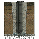 Classic T Bar In-Concrete Sleeve Ground Sockets - Pair