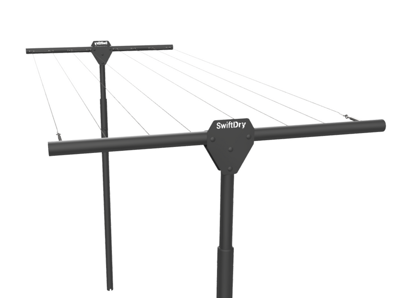 SwiftDry Coastline T Bar Clothesline (1200mm wide, 40m)