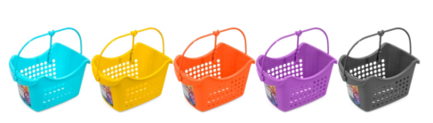 Hanging Rectangle Peg Basket - 5 Colours