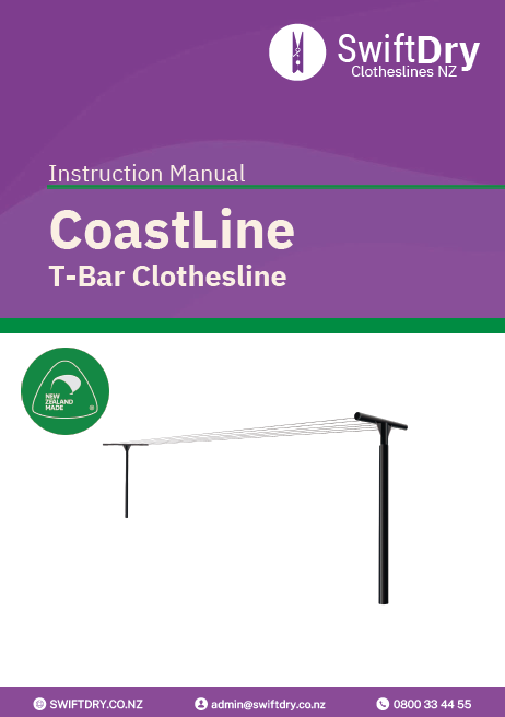 SwiftDry CoastLine Clothesline Installation Guide