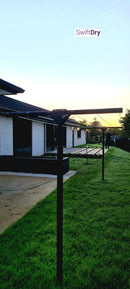 SwiftDry Coastline T Bar Clothesline (1200mm wide, 42m) - SwiftDry Clotheslines NZ