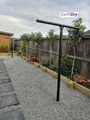 SwiftDry Coastline T Bar Clothesline (1200mm wide, 42m) - SwiftDry Clotheslines NZ