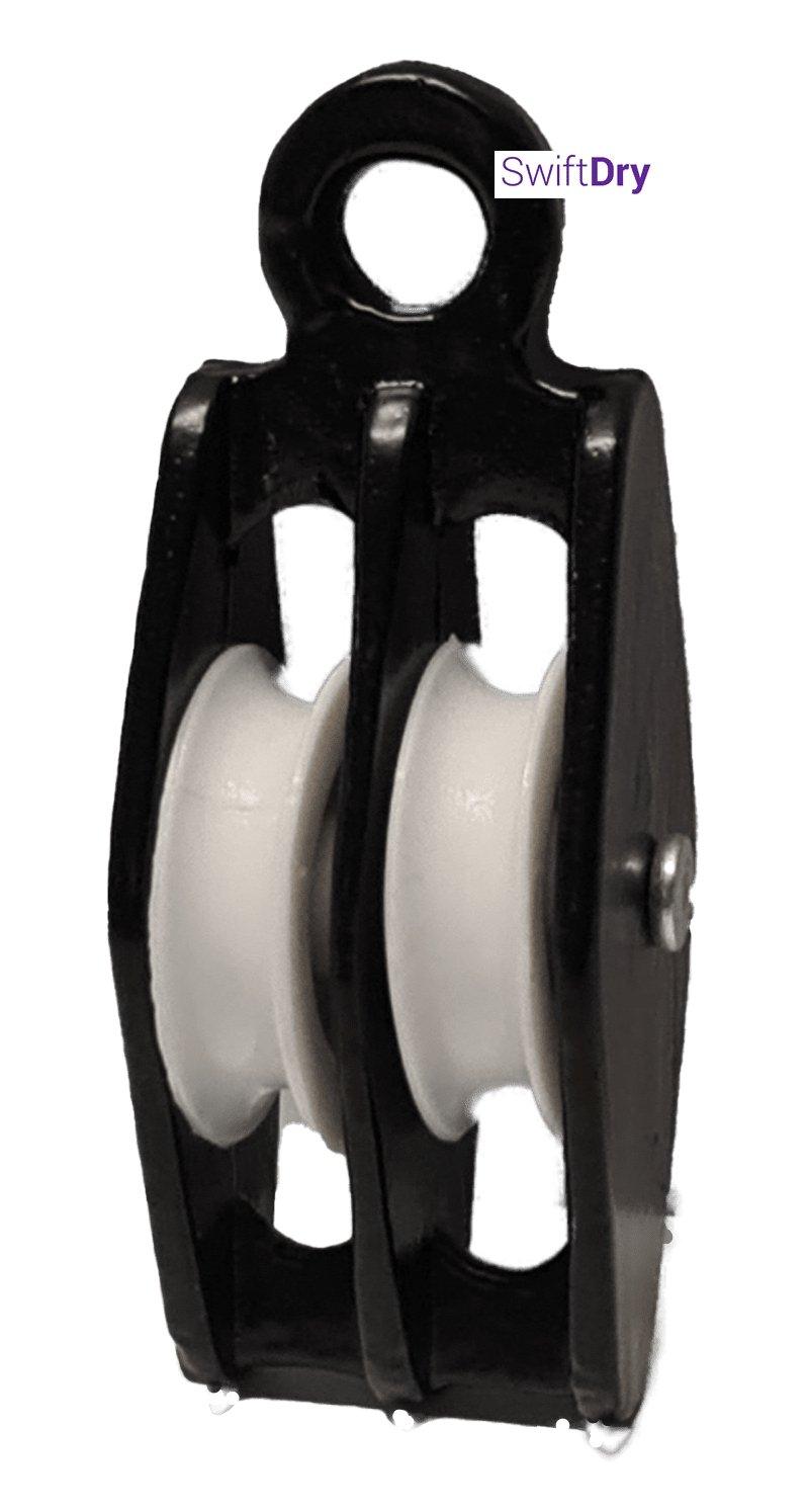 SwiftDry Lifestyle Replacement Double Pulley - Black - SwiftDry Clotheslines NZ